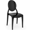 Buy Dining Chair Transparent - Victoria Ghost Style Black 61536 in the Europe