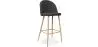 Buy Fabric Upholstered Stool - Scandinavian Design - 76cm - Bennett Dark grey 59356 - prices