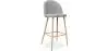 Buy Fabric Upholstered Stool - Scandinavian Design - 76cm - Bennett Light grey 59356 at MyFaktory