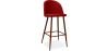 Buy Fabric Upholstered Stool - Scandinavian Design - 73cm - Bennett Red 59357 at MyFaktory