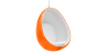 Buy Suspension Ele Chair - Coloured shell - Fabric Light orange 59352 - prices