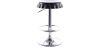 Buy Swivel Chromed Metal Bottle Cap Bar Stool - Height Adjustable Black 49737 - in the EU