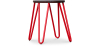 Buy Hairpin Stool - 43cm - Dark wood and metal Red 58384 in the Europe