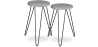 Buy X2 industrial auxiliary tables with Hairpin legs - Wood and metal Grey 59463 - in the EU