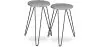 Buy X2 industrial auxiliary tables with Hairpin legs - Wood and metal Grey 59463 - in the EU