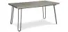 Buy 150x90 Holly Industrial dining table with Hairpin legs - Wood and metal Grey 59465 - prices