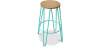 Buy Hairpin Stool - 74cm - Light wood and metal Pastel green 59487 - prices