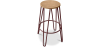 Buy Hairpin Stool - 74cm - Light wood and metal Bronze 59487 with a guarantee