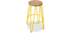 Buy Hairpin Stool - 74cm - Light wood and metal Yellow 59487 home delivery