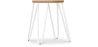 Buy Hairpin Stool - 44cm - Light wood and metal White 59488 - in the EU