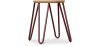 Buy Hairpin Stool - 44cm - Light wood and metal Bronze 59488 in the Europe