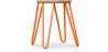 Buy Hairpin Stool - 44cm - Light wood and metal Orange 59488 at MyFaktory