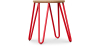 Buy Hairpin Stool - 44cm - Light wood and metal Red 59488 at MyFaktory
