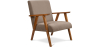 Buy Stella upholstered Scandinavian style armchair - Fabric Taupe 59592 - in the EU