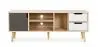 Buy Wooden TV Stand - Scandinavian Design - Haley  Grey 59660 - prices