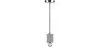 Buy Francesca hanging lamp - Metal and concrete Silver 59582 - prices