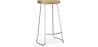 Buy Industrial Bar Stool 76 cm Aiyana - Light wood and metal Steel 59571 - in the EU