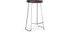 Buy Industrial Bar Stool 76 cm Aiyana - Dark wood and metal Steel 59570 - in the EU