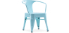 Buy Bistrot Metalix Kid Chair with armrest - Metal Aquamarine 59684 - prices