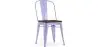 Buy Bistrot Metalix Square Chair - Metal and Dark Wood Lavander 59709 - in the EU