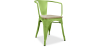 Buy Bistrot Metalix Chair with Armrest - Metal and Light Wood Light green 59711 with a guarantee