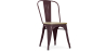 Buy Bistrot Metalix Chair - Metal and Light Wood Bronze 59707 - prices