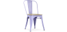 Buy Bistrot Metalix Chair - Metal and Light Wood Lavander 59707 with a guarantee