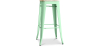 Buy Bistrot Metalix style stool - 76cm  - Metal and Light Wood Mint 59704 at MyFaktory