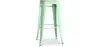 Buy Bistrot Metalix style stool - 76cm  - Metal and Light Wood Mint 59704 at MyFaktory