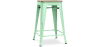 Buy Bistrot Metalix style stool - 61cm - Metal and Light Wood Mint 59696 in the Europe