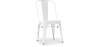 Buy Bistrot Metalix style chair square Seat - New edition - Metal White 59687 in the Europe