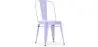 Buy Bistrot Metalix style chair square Seat - New edition - Metal Lavander 59687 at MyFaktory