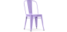 Buy Bistrot Metalix style chair square Seat - New edition - Metal Pastel Purple 59687 at MyFaktory