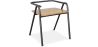 Buy Industrial Style Dining Chair Alameda - Metal and Wood Black 59688 - in the EU