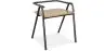 Buy Industrial Style Dining Chair Alameda - Metal and Wood Black 59688 - in the EU