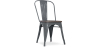 Buy Bistrot Metalix Chair Wooden seat New edition - Metal Dark grey 59804 at MyFaktory