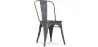 Buy Bistrot Metalix Chair Wooden seat New edition - Metal Dark grey 59804 - in the EU