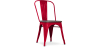 Buy Bistrot Metalix Chair Wooden seat New edition - Metal Red 59804 - in the EU