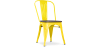 Buy Bistrot Metalix Chair Wooden seat New edition - Metal Yellow 59804 - prices