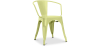 Buy  Bistrot Metalix chair with armrests New Edition - Metal Pastel yellow 59809 - prices