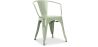 Buy  Bistrot Metalix chair with armrests New Edition - Metal Pale Green 59809 - in the EU