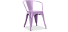 Buy  Bistrot Metalix chair with armrests New Edition - Metal Pastel Purple 59809 home delivery