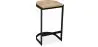 Buy Industrial stool in metal and wood 60cm - Esis Black 59719 - in the EU