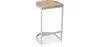 Buy Industrial stool in metal and wood 60cm - Esis Light grey 59719 - prices