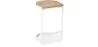 Buy Industrial stool in metal and wood 60cm - Esis White 59719 at MyFaktory
