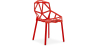 Buy Mykonos design dining chair - PP and Metal Red 59796 - prices