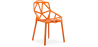 Buy Mykonos design dining chair - PP and Metal Orange 59796 - in the EU