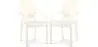 Buy Pack of 2 Transparent Dining Chair - Armrest Design - Louis King Beige 58735 in the Europe