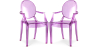 Buy Transparent Dining Chair - Armrest Design - Louis King Purple transparent 58735 with a guarantee