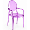 Buy Transparent Dining Chair - Armrest Design - Louis King Purple transparent 16461 in the Europe
